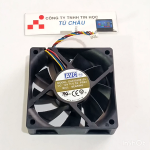 Quạt 7Cm Dày 2.0Cm / Điện áp DC 12V Loại 4 dây đầu cắm 4 Pin (NEW)