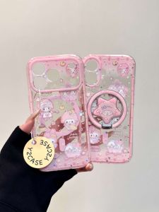 CANYU | Magnetic Adhesive Anti-drop Full Cover Kawaii Pink Sheep Case for iPhone