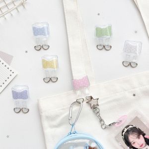 Bow Bag Extension Buckle Kpop Ita Bag Canvas Bag Keychain Transparent Bag Charm Bag Clip Card Holder Buckle