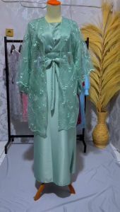 FG PROMO MAXI LUSIANA 3 IN 1/GAMIS TILE MUTIARA TERBARU/ BAJU MUSLIM WANITA PESTA GOOD QUALITY