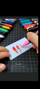 Mr.Hobby GM04-19 Oil-Based Markers for Gundam Strong Adhesion Basic /Metallic /Fluorescent Colors for Gunpla GK Mecha Military Warhammer Model Painting Touch-up Coloring Marker