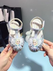 Dép Quai Hậu Bé Gái Dép Công Chúa Elsa Sz 23-36 Dép Eosa Da Mềm Siêu Xinh Hàng Quảng Châu Cao Cấp