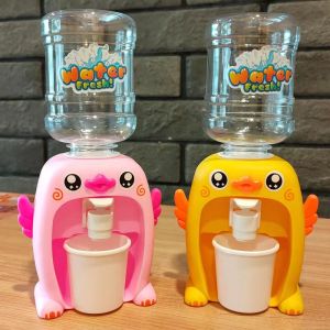 Mini Duck Childrens Toy Small Water Dispenser Pretend Play Kitchen Sink Boys Girls Plastic Simulation Toy for Ages 3-7