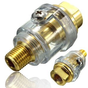 1/4 "NPT Mini In-Line Oiler Lubricator สําหรับเครื่องมือนิวเมติก & Air Compressor ท่อซ่อม