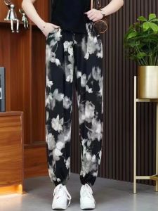 High Waist Loose Fit Summer Casual Pants: A Guide to Ice Silk Cooling Print & Anti-Mosquito Lantern Pants