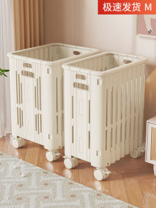 Large Capacity Yoga Mat Storage Basket with Wheels Mobile Sports Fitness Equipment Rack Home Use Storage Organizer