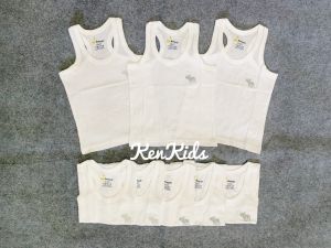 COMBO 3 Áo ba lỗ trắng chất mát cho bé trai/ gái (7-28kg)