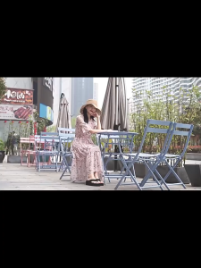 Womens High-Heeled Thick-Soled Slippers Beach Anti-Slip Flip-Flops Outdoor Flip-Flops Students