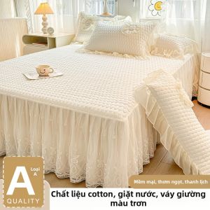 BEIPIN | Vải Bọc Chân Giường Cotton Đã Rửa Dành Cho Mọi Mùa