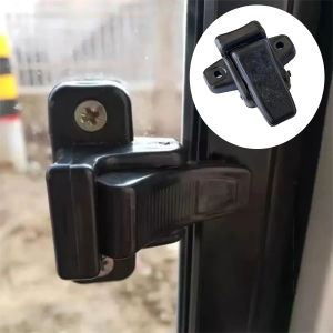 Amoki【Ready in Stock】 1 Set Sliding Window Lock Latch Buckle Closed Four-wheel Car Window Glass Lock Buckle