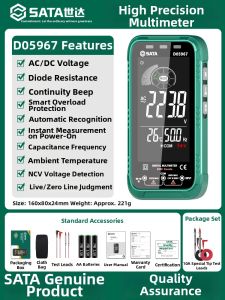 SATA | Ultra Thin Automatic High Precision Intelligent Multimeter