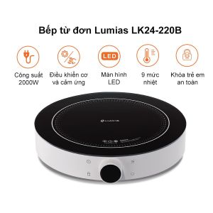 [HÀNG CHÍNH HÃNG]  Bếp từ đơn Xiaomi Lumias LK24-220B  9 mức nhiệt màn hình Oled hẹn giờ khóa trẻ em– BẢO HÀNH TOÀN QUỐC 1 năm