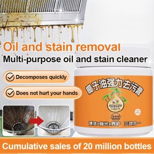 【Natural Coconut Fragrance】Coconut Oil Strong Decontamination Paste To Remove The Black Dirt On The Bottom Of The Pot Kitchen Multi-Purpose Cleaning Paste Official Authentic椰子油强力去污膏