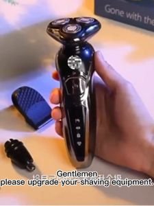 Electric Shaver Razor Shaver For Men Rechargeable IPX7 Waterproof Washable 4D Floating Heads Wet Dry Dual Use