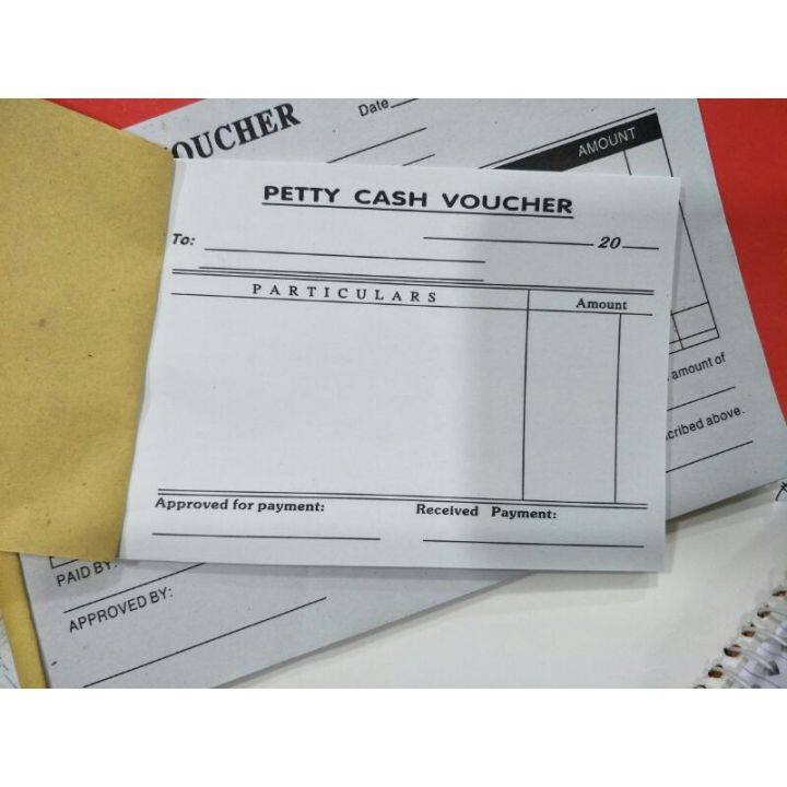 Petty Cash Voucher Carbonized/10 pads per pack | Lazada PH