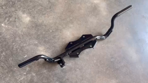 เหล็กพักเท้าหน้า WAVE125 RSI หลบคอท่อลูกโต KMAN เวฟ125 ปลาวาฬ อย่างหนา เกรดAAA