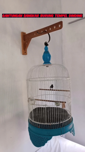 Gantungan Sangkar Burung Tempel Dinding Multipungsi Cocok Untuk Semua Sangkar Burung dengan Paku Scrup Gratis