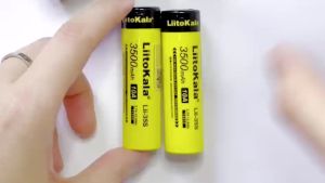Liitokala Lii-35S Protected 18650 3500mAh Rechargeable Li-lon battery with 2MOS PCB 3.7V For Flashli
