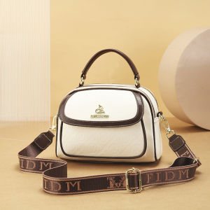 Kangaroo Brand Genuine Leather Online Influencer Pop Small round Bag 2024 New Arrival Fashion All-Match Shoulder Crossbady Handbag Women