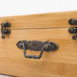 GotGo มือจับลิ้นชัก โลหะผสมสังกะสี สไตล์ยุโรปโบราณ สําหรับเฟอร์นิเจอร์ ติดตั้งโดยการเจาะสกรู drawer handle