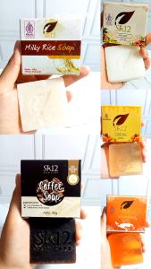 Sabun Bar Soap SR12 Sensitif - Pembersih Wajah Aroma Kopi dengan Niasinamida untuk Kulit Sensitif Paket Tunggal BPOM
