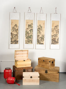 Retro Lockable Wooden Storage Box Solid Wood Organizer for Books And Childrens Toys Heavy Duty 150kg Capacity Utility Box