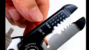 OBUN Gunting Kabel Kawat Dan Pengupas Listrik Multifungsi Elbow Wire Cutter Anti Slip - 706026