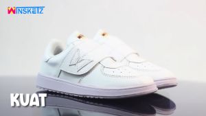 Sepatu Anak Laki Perempuan Sekolah Casual Original Premium Import Lokal Wins Low Full White Putih