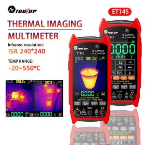 TOOLTOP ET14S 2In1 Thermal Imager Multimeter 2.8 Inch Screen PCB Circuit Car Inspection Infrared Thermal Camera Multimeter