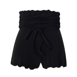 กางเกงขาสั้นถักสำหรับผู้หญิง กางเกงบัลเลต์รัดเอว กางเกงโยคะ กางเกงออกกำลังกาย กางเกงเต้นรำ กางเกงฟิตเนส กางเกงวิ่งจ๊อกกิ้ง