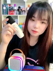 SIMHOME K12 Wireless Karaoke Mini Portable Speaker Karaoke Set Home Ktv Bluetooth Speaker With 2 Mic 藍牙音箱