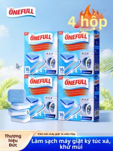 ONEFULL | Chất Tẩy Rửa Máy Giặt Không Ngâm Loại Bỏ Vôi và Khử Mùi