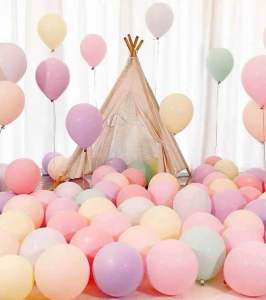 พร้อมส่ง ลูกโป่งงานเลี้ยง ลูกโป่งวันเกิด 100ใบ ลูกโป่งปาร์ตี้ สีเมทัลลิค พาสเทล 10นิ้ว ลูกโป่งประดับตกแต่ง