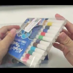Kualitas Tinggi Pen Penanda Akrilik Set 24/36/48/60/80 Warna Pen Akrilik Marker Warna Cepat Kering Tahan Air / Spidol Acrylic Painter / Menggambar Kreativitas Seni Edukasi Anak
