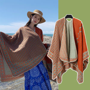 ผ้าคลุมไหล่สไตล์ชาติพันธุ์สำหรับผู้หญิง ฤดูร้อน 2025 ใหม่ ผ้าคลุมไหล่แบบคลุมไหล่ ชุดเดินทางไปท่องเที่ยวในจีนตะวันตกเฉียงเหนือ