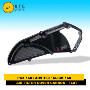ADV 160 / PCX 160 / CLICK160 AIR FILTER COVER SLIM DESIGN WITH TRANSPARENT LENS CARBON