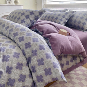 susan | Thickened Pure Cotton Flannel Duvet Cover Single