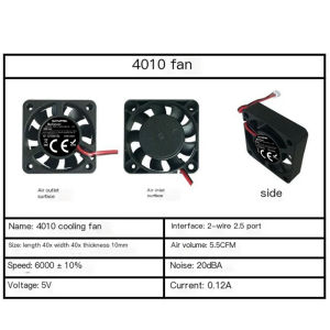 40x40x10mm 50x50x10mm 60x60x10mm 5V 2-pin DC cooling silent fan CPU cooler Computer components and hardware