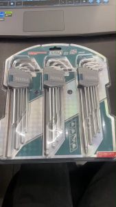 TOTAL ชุดประแจแอลหกเหลี่ยม 3 ตัวชุด รุ่น THT106KT0271 ยาวพิเศษ (Extra-long arm) THT106192 / THT106292 / THT106391