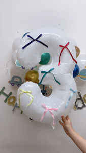 32inch Foil Number Balloon Large White 0-9 Digital Foil Balloon Helium Happy Birthday Belon Nombor