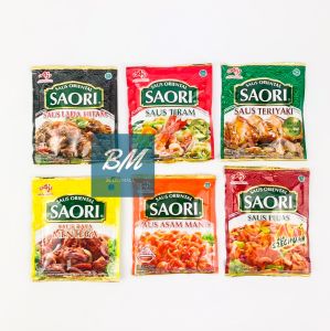 Saori Saus Sachet / Saos Tiram / Saus Teriyaki / Saus Saus Lada Hitam / Saus Rasa Mentega / Saus Asam Manis / Saus Pedas Szechuan / Bumbu Oriental Instant / Saos Saori 1 Pcs