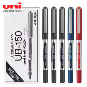 Japan Uni Gel Pens Straight Liquid Ball Pen 0.5/0.38mm UB-150 Large Capacity Black Red Blue School Office Stationery