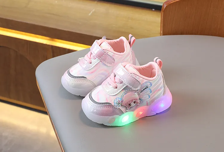 Baby Toddler Shoes with Flashing Light Baby Girl Shoes Children