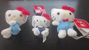 Cute Sanrio Plush Toys Small Pendant Hello Kitty 50th Anniversary Plush Dolls Kawaii Fashion Boutique Dolls Kids Birthday Gifts