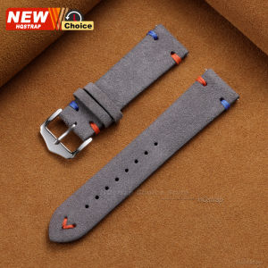 2026new 20mm 22mm Soft Suede Strap Handmade Stitching Smartwatch Watch Band Women Men Wristband for Seiko Bracelet for Rolex