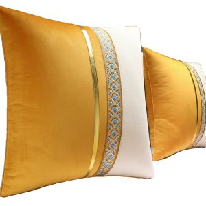 Luxurious Large Square Pillow Bedroom Sofa Soft Cushion New Chinese Style Bed Headrest Premium Quality Living Room Pillow