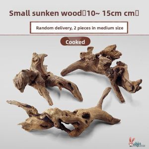 FEIZHUXIANSEN | Aquarium Decor Fish Tank Scenery Purple Yuzu Wood Small Driftwood Tree Stump
