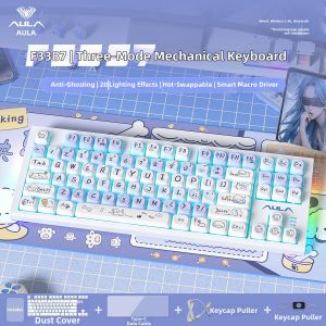 AULA | Wireless 3-mode Hot-swappable Mechanical Keyboard 87 Keys