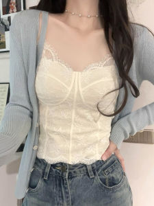 AISHAYA | Lace Padded Corset Bra Top