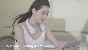 [✅SG Ready Stock]  2024 Portable Fan  USB Fan  Rechargeable Smart Bladeless Neck Fan Leafless Fan MAYTTO Neck Fan  5 Speeds Adjustable  USB Rechargeable Bladeless Fan  Type of Vaneless Hanging Neck Fan  USB Rechargeable Portable  挂脖风扇